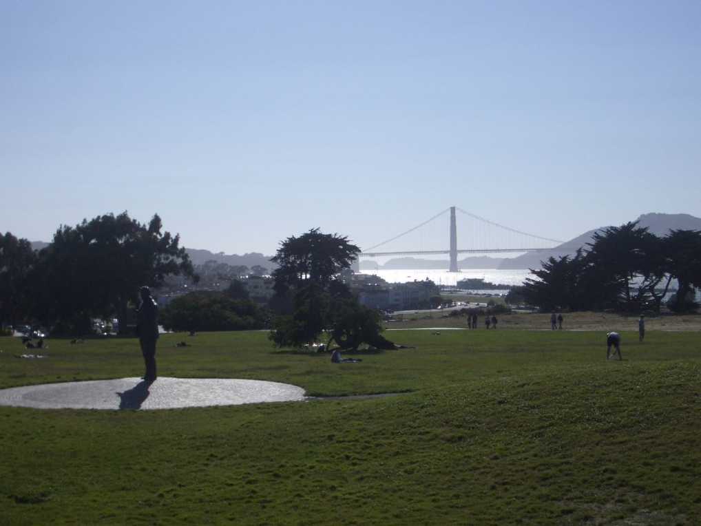 Erster Blick auf die Golden Gate