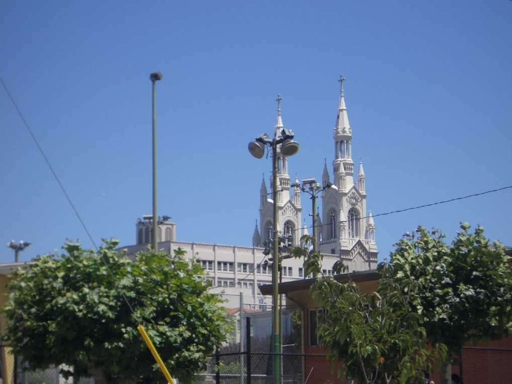 Kirche auf demWeg zur Lombard Street
