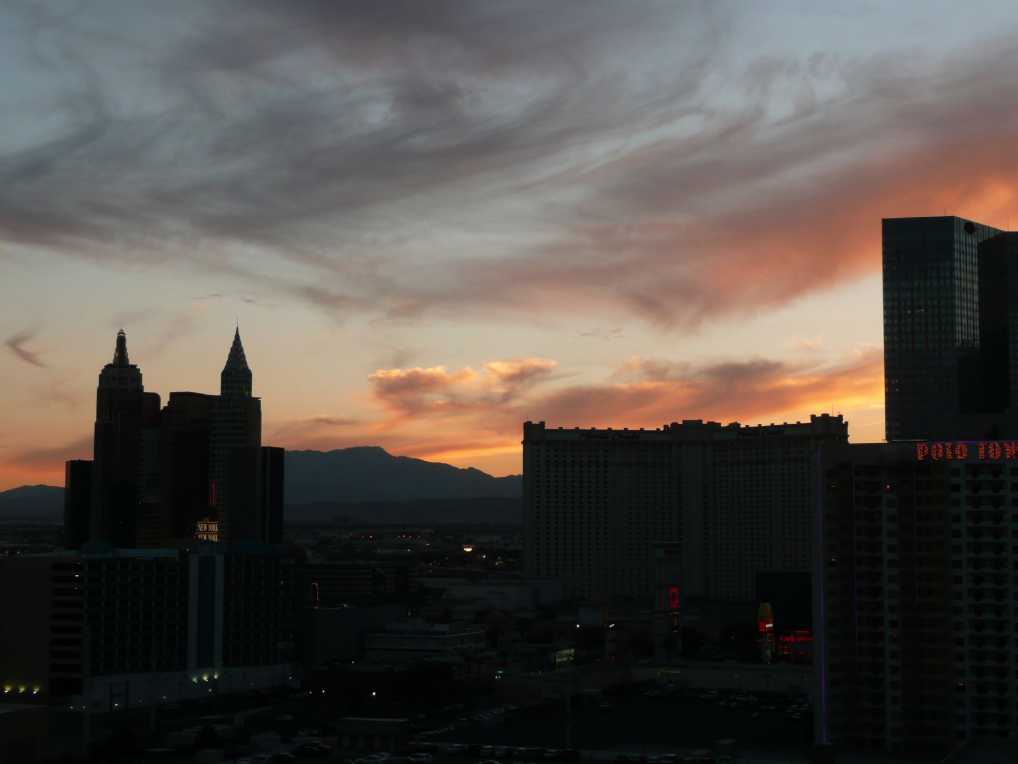 Sonnenuntergang in Vegas: